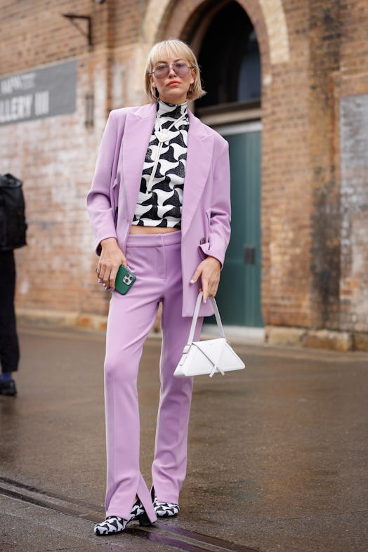 Violet Grace at Afterpay Australian Fashion Week 2022 street style.