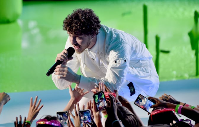 SANTA MONICA, CALIFORNIA - APRIL 09: Jack Harlow sings onstage during the 2022 Nickelodeon Kid's Cho...