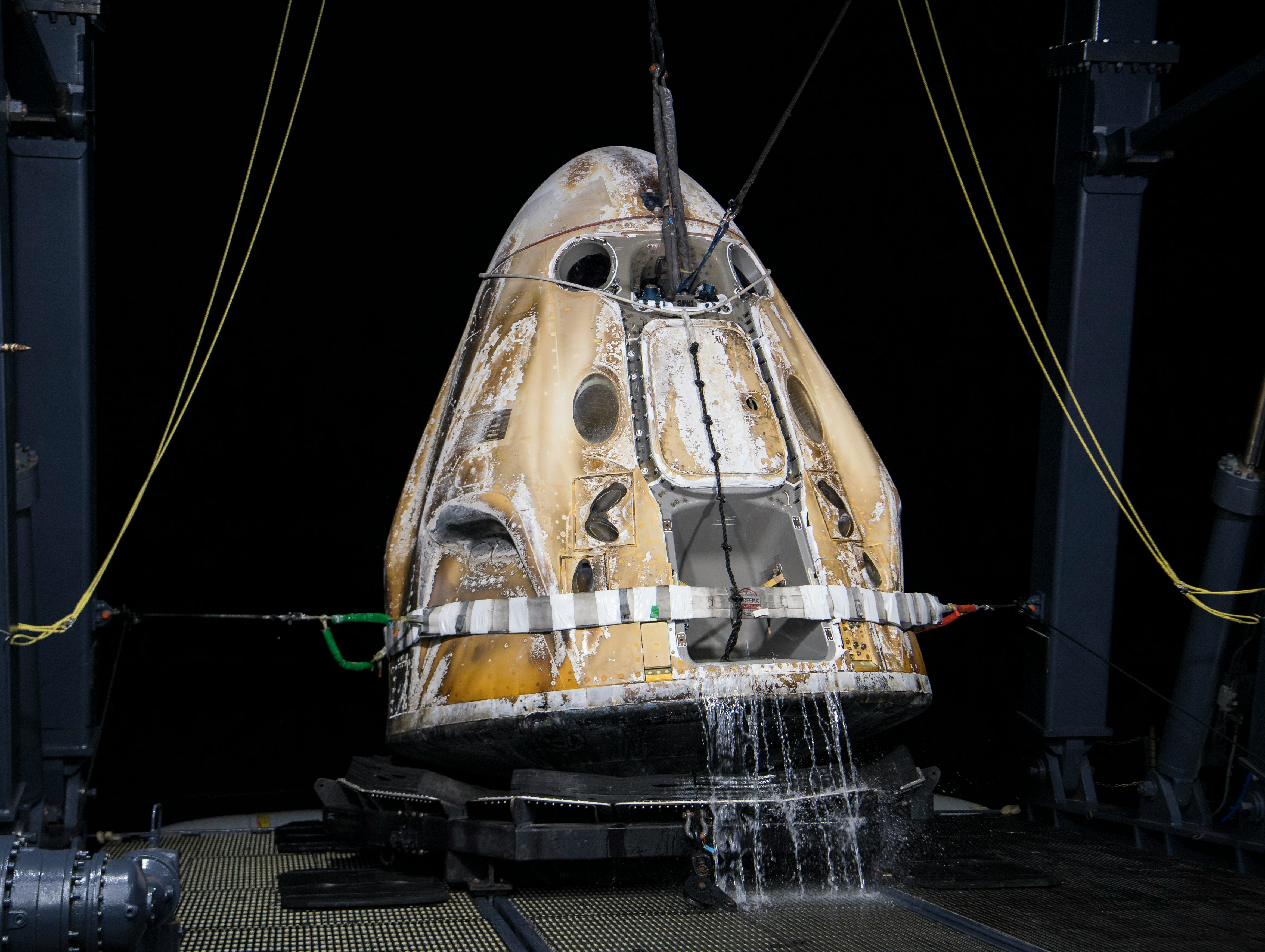 TAMPA, FL - MAY 06: In this handout photo provided by NASA, The SpaceX Crew Dragon Endurance spacecr...