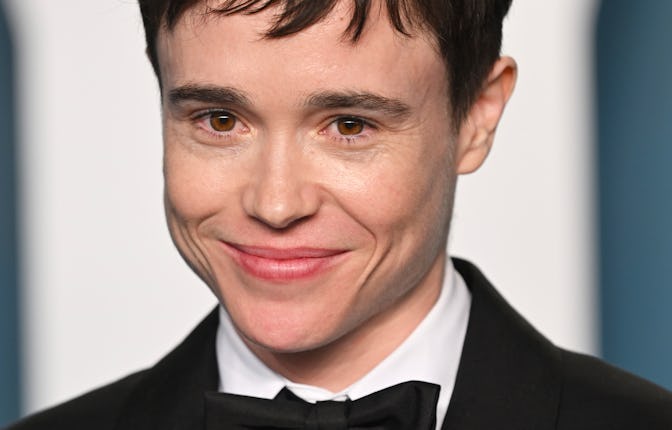 Elliot Page attending the 2022 Vanity Fair Oscar Party hosted by Radhika Jones