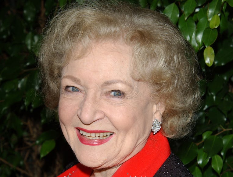 Actress Betty White arrives for the Writers Guild Awards held at the Palladium in Hollywood on Febru...