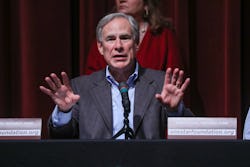 TEXAS - UVALDE, MAY 27: Texas Governor Greg Abbott speaks during a press conference about the mass s...