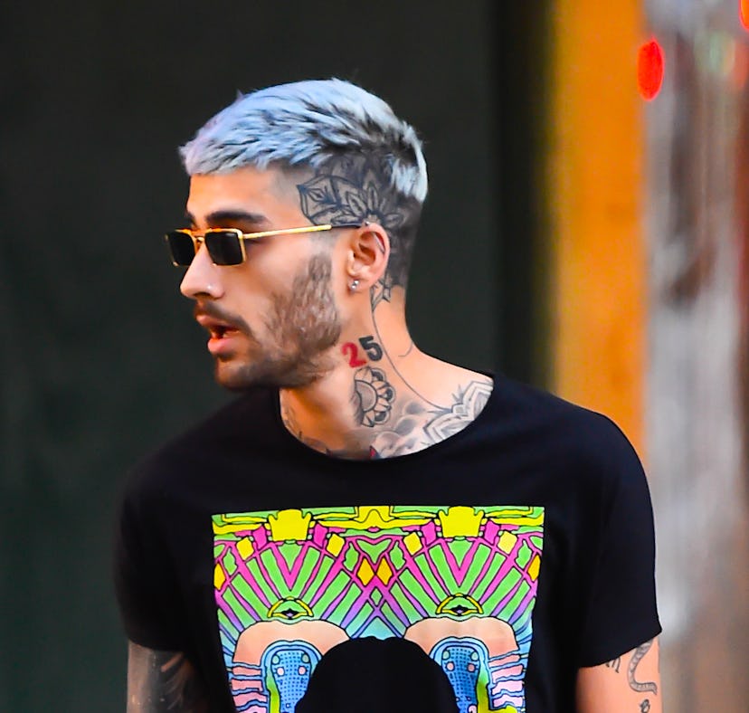 NEW YORK, NY - JUNE 28:  Singer Zayn Malik is seen walking in soho on June 28, 2018 in New York City...