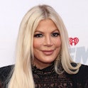 Tori Spelling is celebrating daughter Stella's middle school graduation. Here, Spelling attends the ...