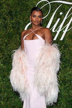 Simone Ashley at Tiffany & Co. exhibition opening gala