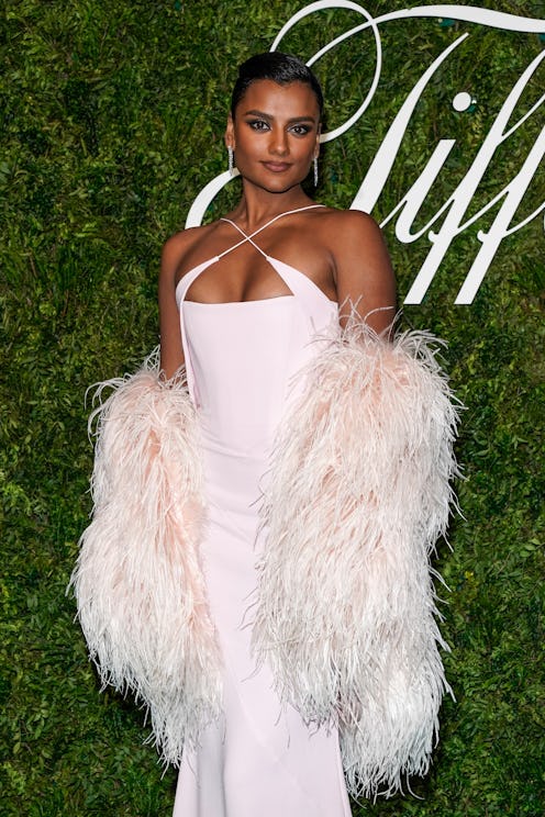 Simone Ashley at Tiffany & Co. exhibition opening gala
