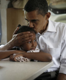 Barack Obama is a proud dad.