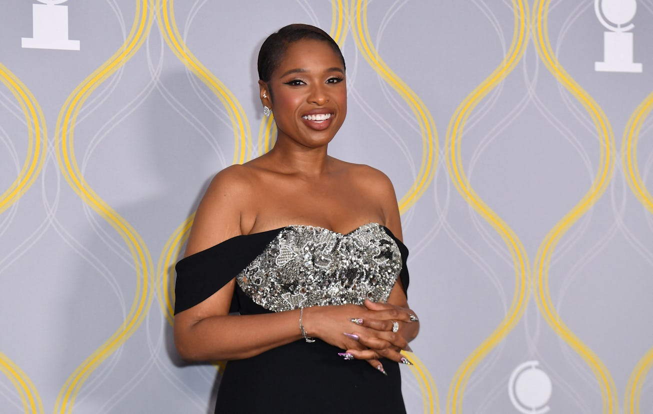 US singer Jennifer Hudson attends the 75th annual Tony awards at Radio City Music Hall on June 12, 2...