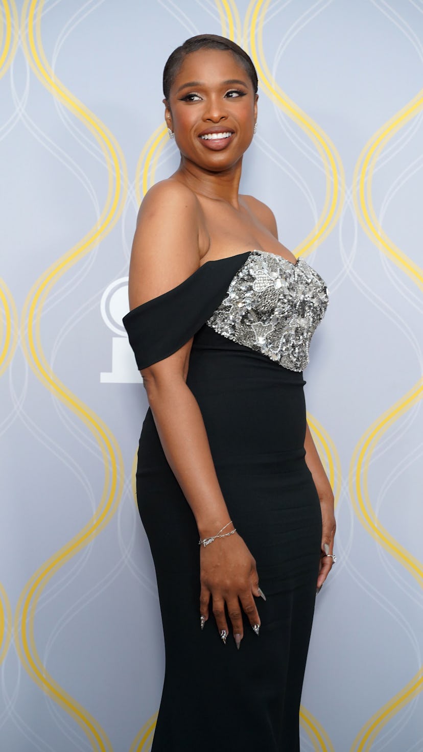 Jennifer Hudson glowing at The 75th Annual Tony Awards in 2022.