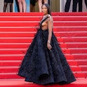 Naomi Campbell, who has a one-year-old who has just learned to walk, at the 75th annual Cannes film ...