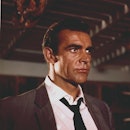Scottish actor Sean Connery plays the leading role in director Terence Young's 1962 James Bond movie...