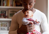 dad holding baby, best father's day quotes from wives