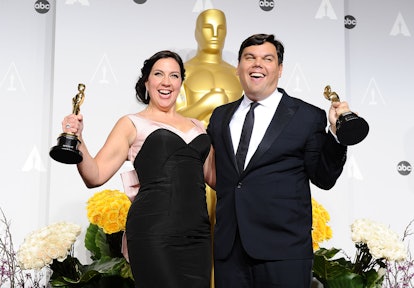 Kristen Anderson-Lopez and EGOT  Robert Lopez in 2014.