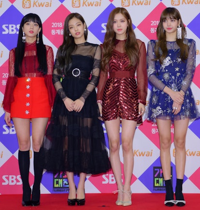 SEOUL, SOUTH KOREA - DECEMBER 25: BLACKPINK attends the 2017 SBS Gayo Daejeon 'Battle of the Bands' ...