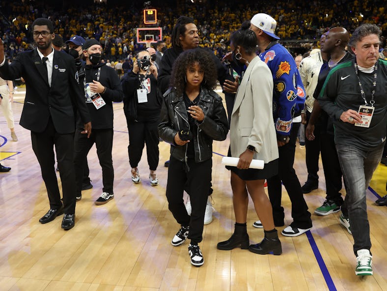 On June 13, Blue Ivy Carter and her dad JAY-Z sat courtside at the NBA Finals. 
