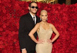 NEW YORK, NEW YORK - MAY 02: (Exclusive Coverage) (L-R) Pete Davidson and Kim Kardashian attend The ...