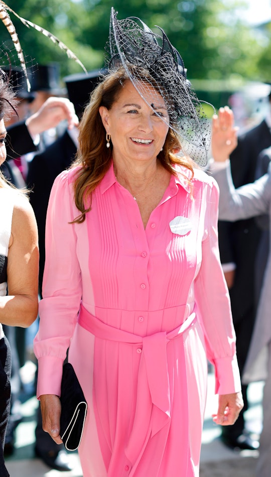 Carole Middleton wore her daughter's dress.