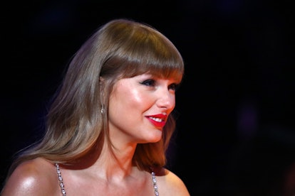 Taylor Swift wins the Global icon Award during The BRIT Awards 2021 