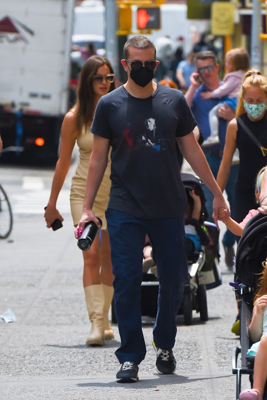 Bradley Cooper and Irina Shayk are seen out in Manhattan on June 02, 2021 in New York City. (Photo b...