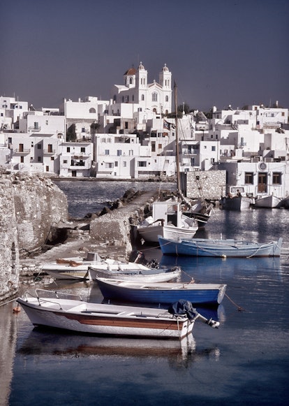 fishing village of Naoussa in Paros in Greece