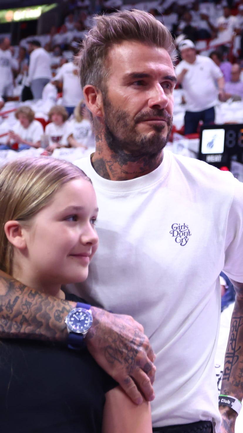 David Beckham opens up about being the father to four children.