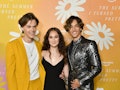 Christopher Briney,  Lola Tung and Gavin Casalegno at the New York City premiere of the Prime Video ...