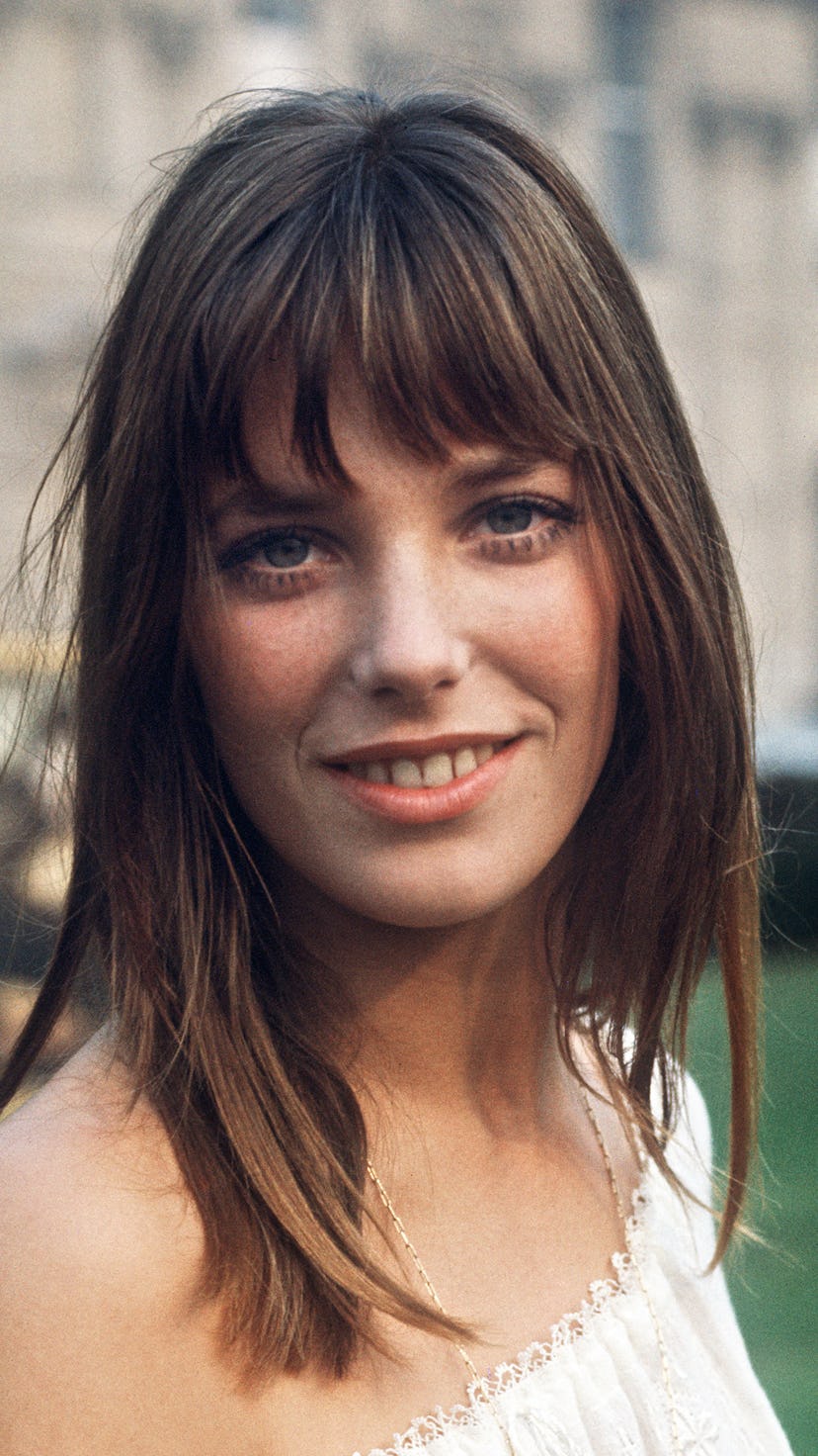 British actress Jane Birkin poses on October 14, 1969 in Paris. AFP PHOTO (Photo by - / AFP) (Phot...