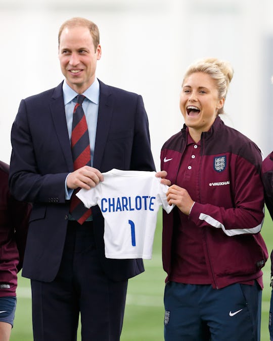 Princess Charlotte is a soccer fan.