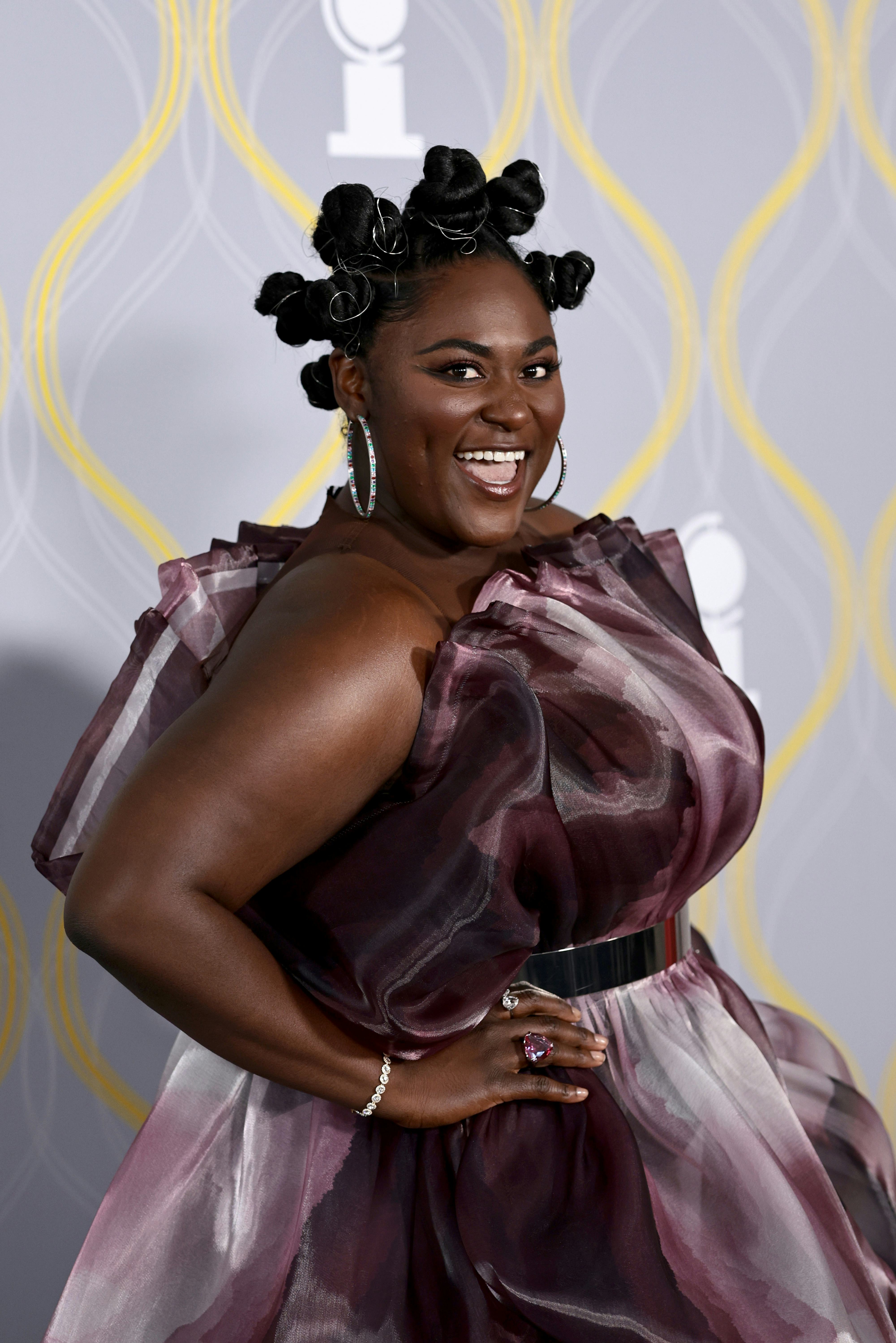 Danielle Brooks attends the 2022 Tony Awards in a gorgeous tulle gown