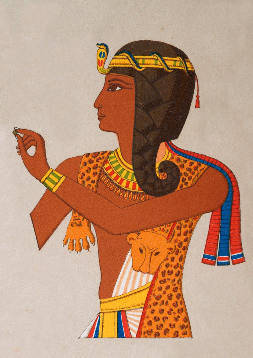 Vintage illustration of Ancient Egyptian Queen