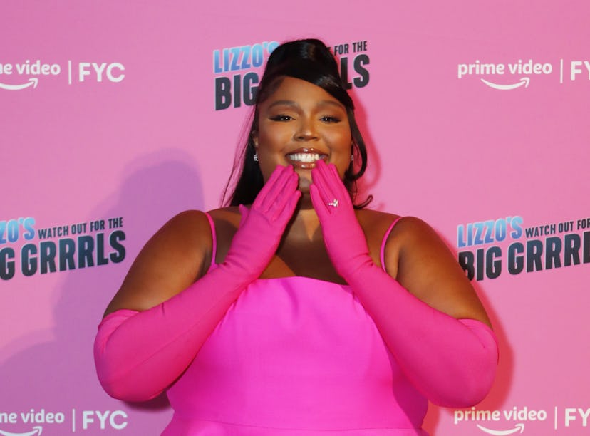 Lizzo shows off pink monochromatic moment ahead of her pink hair transformation