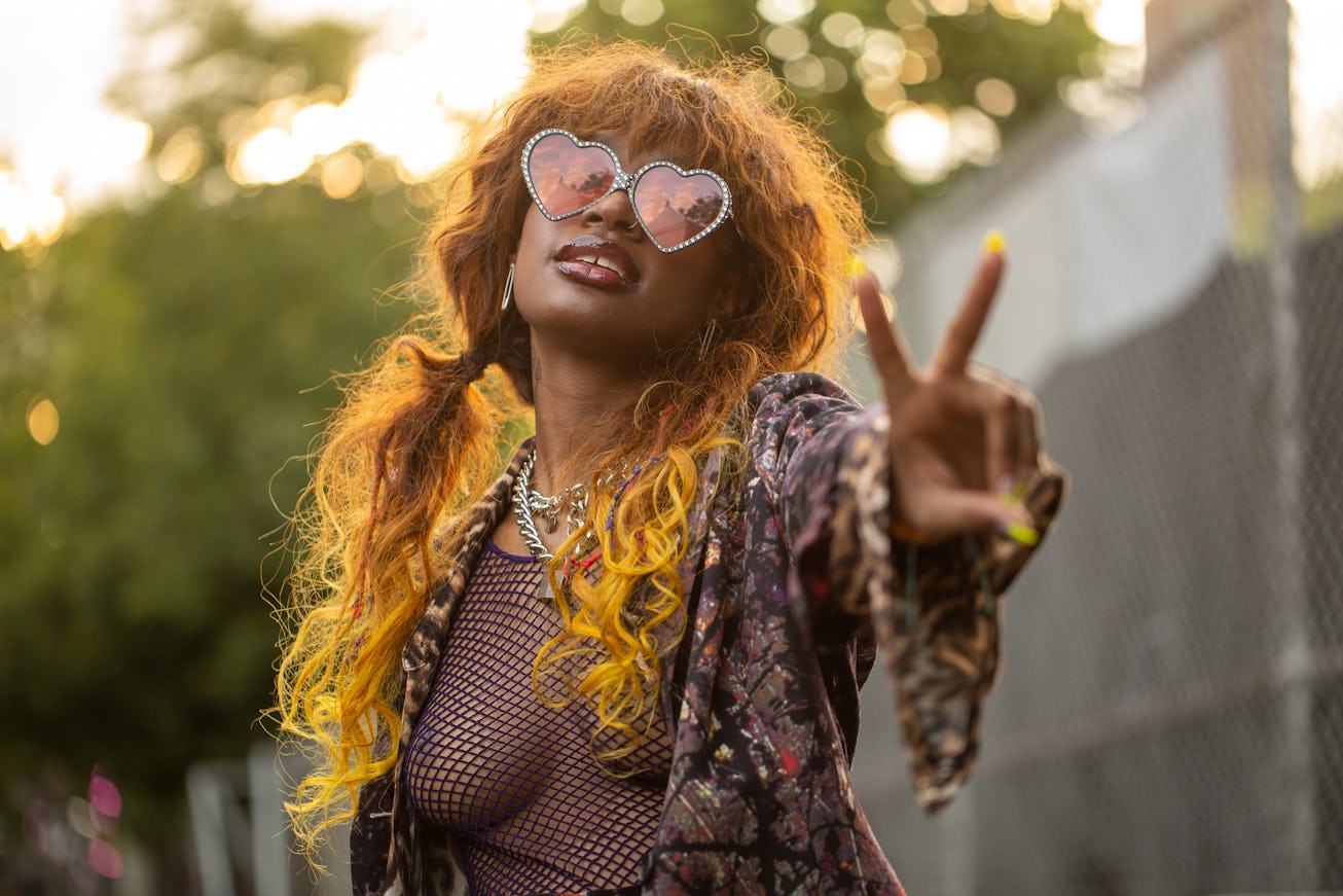 Kari Faux at Brooklyn AFROPUNK in 2019