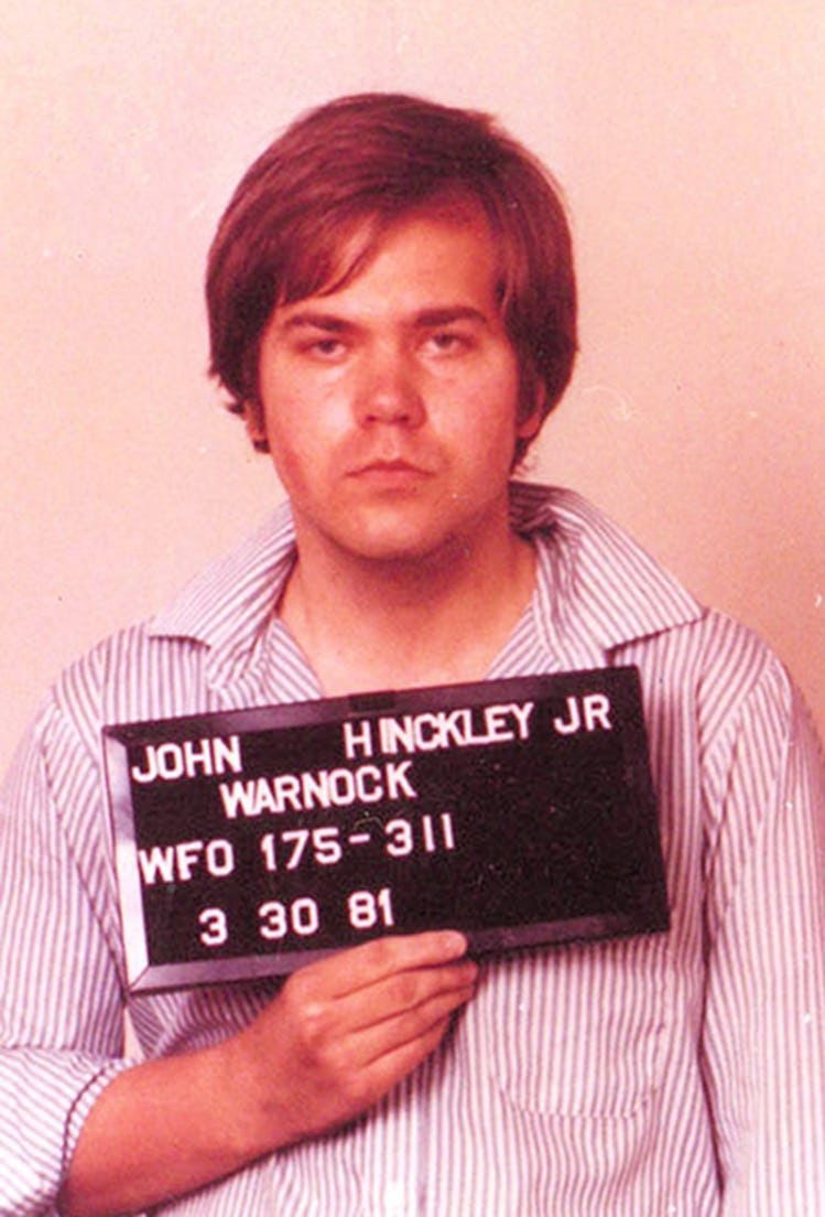 John Hinckley, Jr. mugshot in on March 30, 1981. (Photo courtesy Bureau of Prisons/Getty Images)  