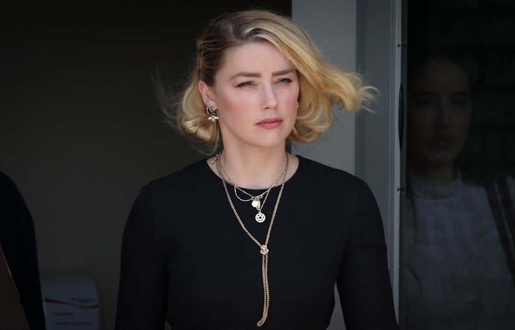 FAIRFAX, VIRGINIA - JUNE 01: Actress Amber Heard departs the Fairfax County Courthouse on June 1, 20...
