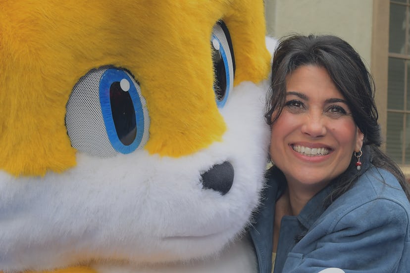 LOS ANGELES, CALIFORNIA - APRIL 02: Colleen O'Shaughnessey attends the 'Sonic the Hedgehog 2' Family...