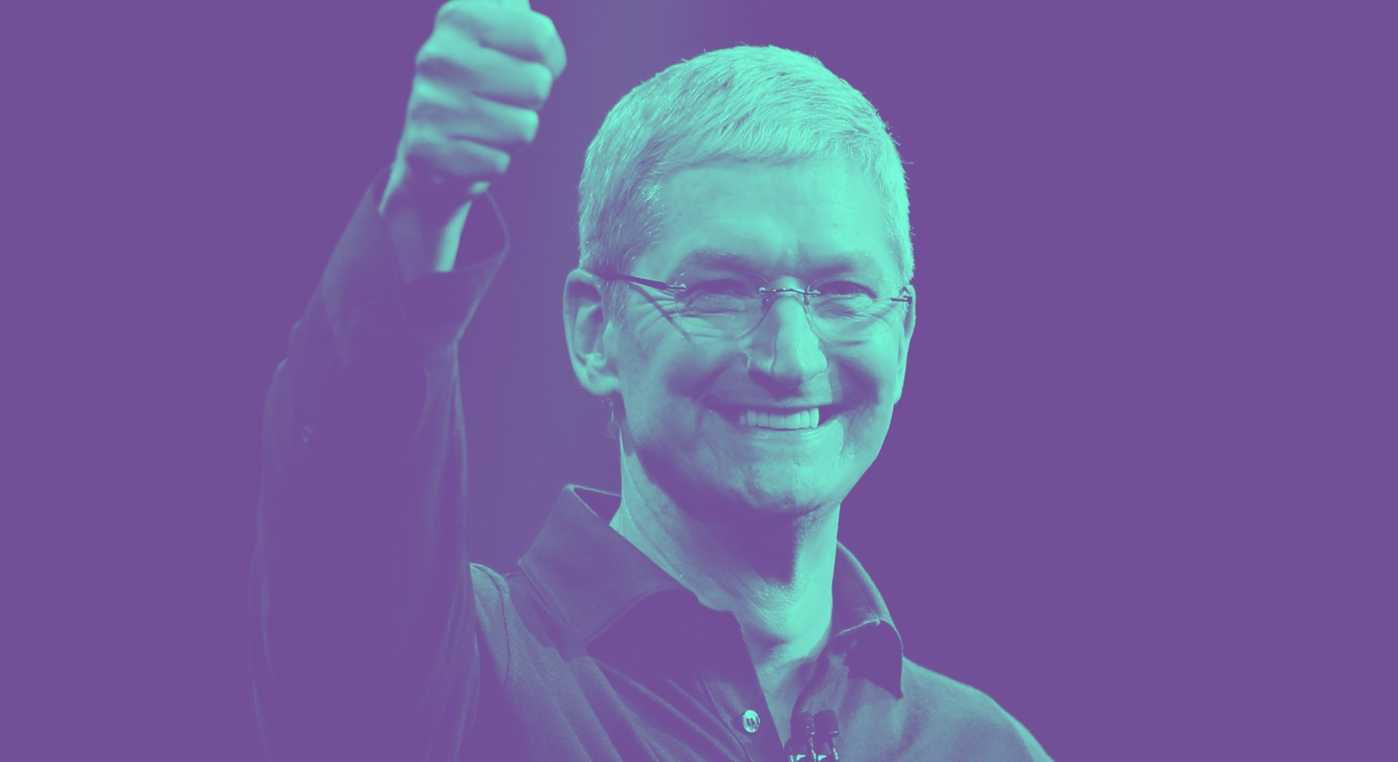 Apple's Tim Cook delivers the keynote address at the Worldwide Developers Conference, Monday morning...