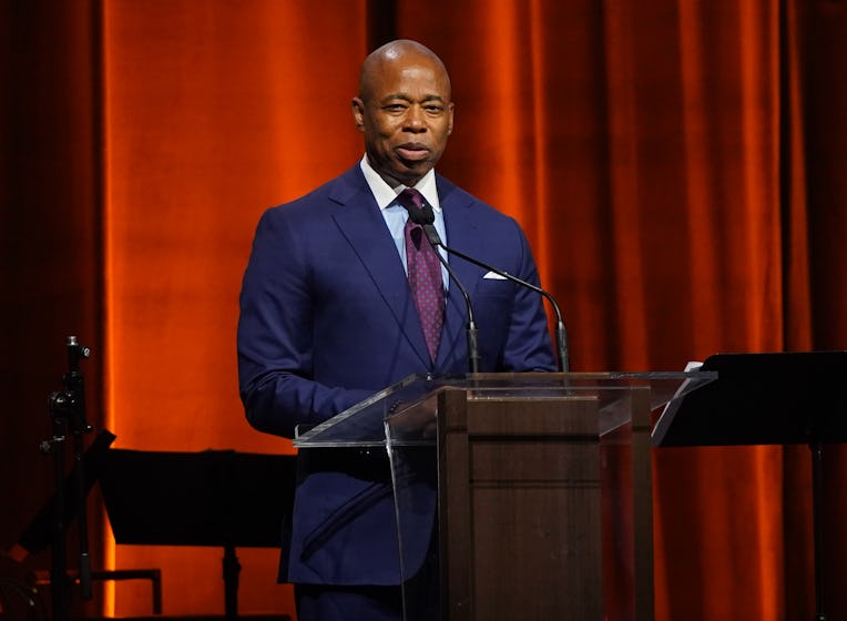 NEW YORK, NEW YORK - MAY 26: Mayor Eric Adams attends the Friars Club gala honoring Tracy Morgan wit...