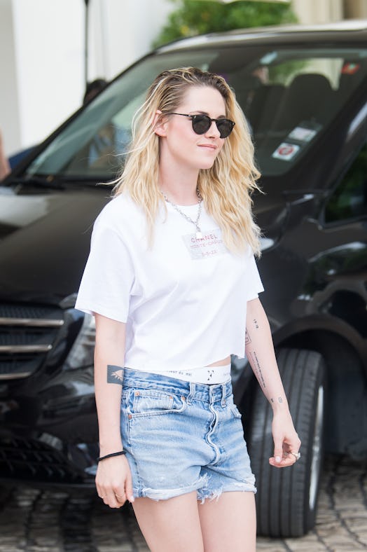 Kristen Stewart is seen at Hotel Martinez during the 75th annual Cannes film festival on May 23, 202...