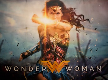 Los Angeles, CA - July 31:A new exhibit featuring props from the "Wonder Woman" movie is now part of...
