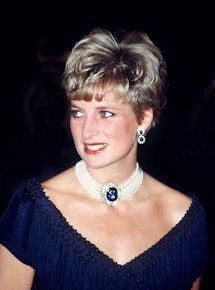 LONDON, UNITED KINGDOM - JULY 08:  Princess Diana Wearing The Sapphire That The Q. Mother Gave To He...