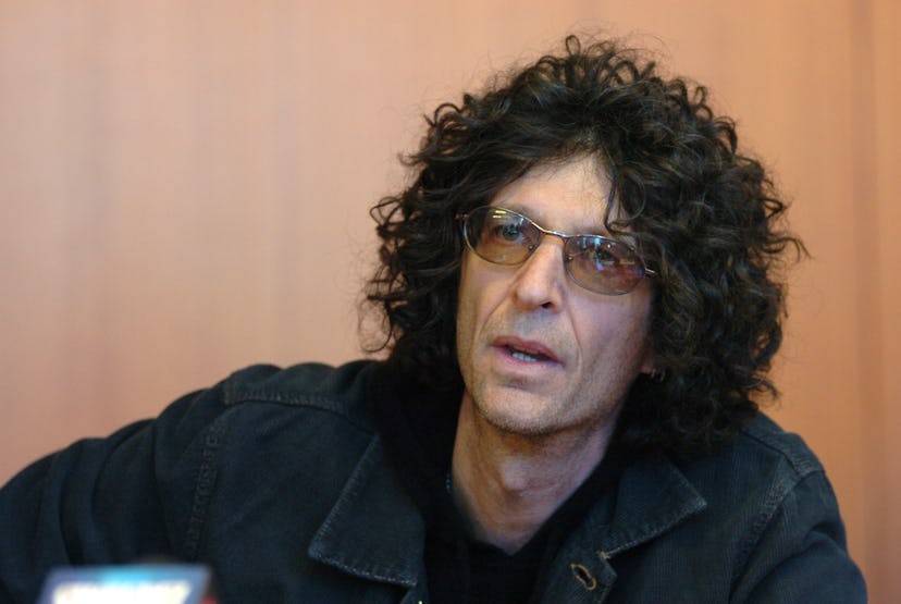 Howard Stern during Howard Stern Press Conference to Discuss Lawsuit with Broadcasting Giant CBS - F...