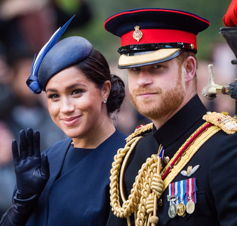 For this year's Trooping the Colour ceremony, Prince Harry and Meghan Markle's location is noteworth...