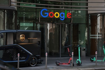 BERLIN, GERMANY - JUNE 09: The exterior of a Google store photographed on June 09, 2022 in Berlin, G...