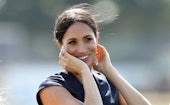 WINDSOR, ENGLAND - JULY 26:  Meghan, Duchess of Sussex attends the Sentebale Polo 2018 held at the R...