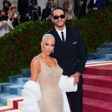 Kim Kardashian and Pete Davidson at the Met Gala. Kim just opened up about how long she waited befor...