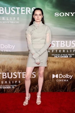 Emma Portner attends the "Ghostbusters: Afterlife" New York Premiere at AMC Lincoln Square Theater o...