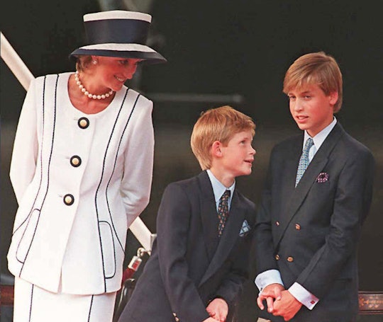 (FILES) Princess Diana (L), Prince Harry, (C) and Prince William (R) gather for the commemorations o...