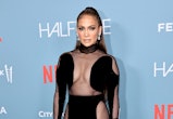 Jennifer Lopez wore diamond & crystal nails, courtesy of her go-to manicurist Tom Bachik, that almos...