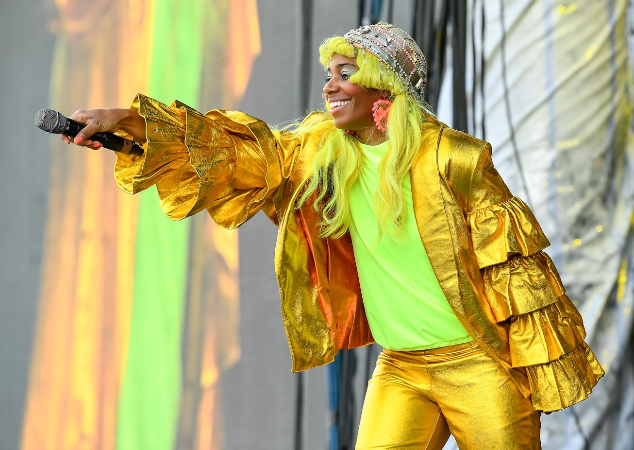SAN FRANCISCO, CA - AUGUST 10: Singer Santi White (Santigold) performs on Day 2 during the 2019 Out...