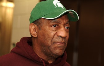 Close-up of American comedian and actor Bill Cosby. backstage at the Wharton Center, East Lansing, D...